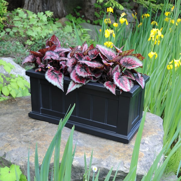 Cape Cod Patio Planter 24x11 - Black
